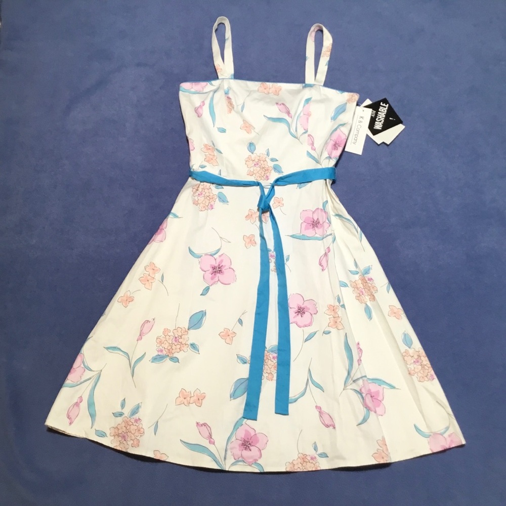 NWT K & Company Size 10 Summer Dress Floral Skater Style